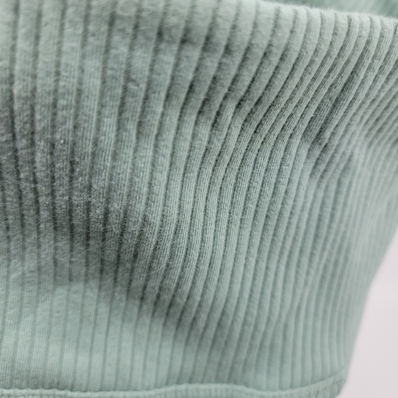 PINK Victoria's Secret Green Rib Knit Yoga Leggings Size S - Picture 7 of 9